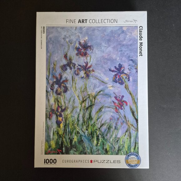 1000 Piece "Irises" Jigsaw Puzzle - Picture 1 of 3
